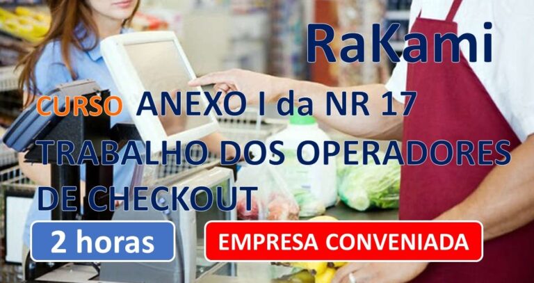 NR17 ANEXO I TRABALHO DOS OPERADORES DE CHECKOUT